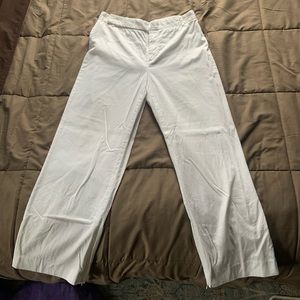 White Wide-Leg Pants